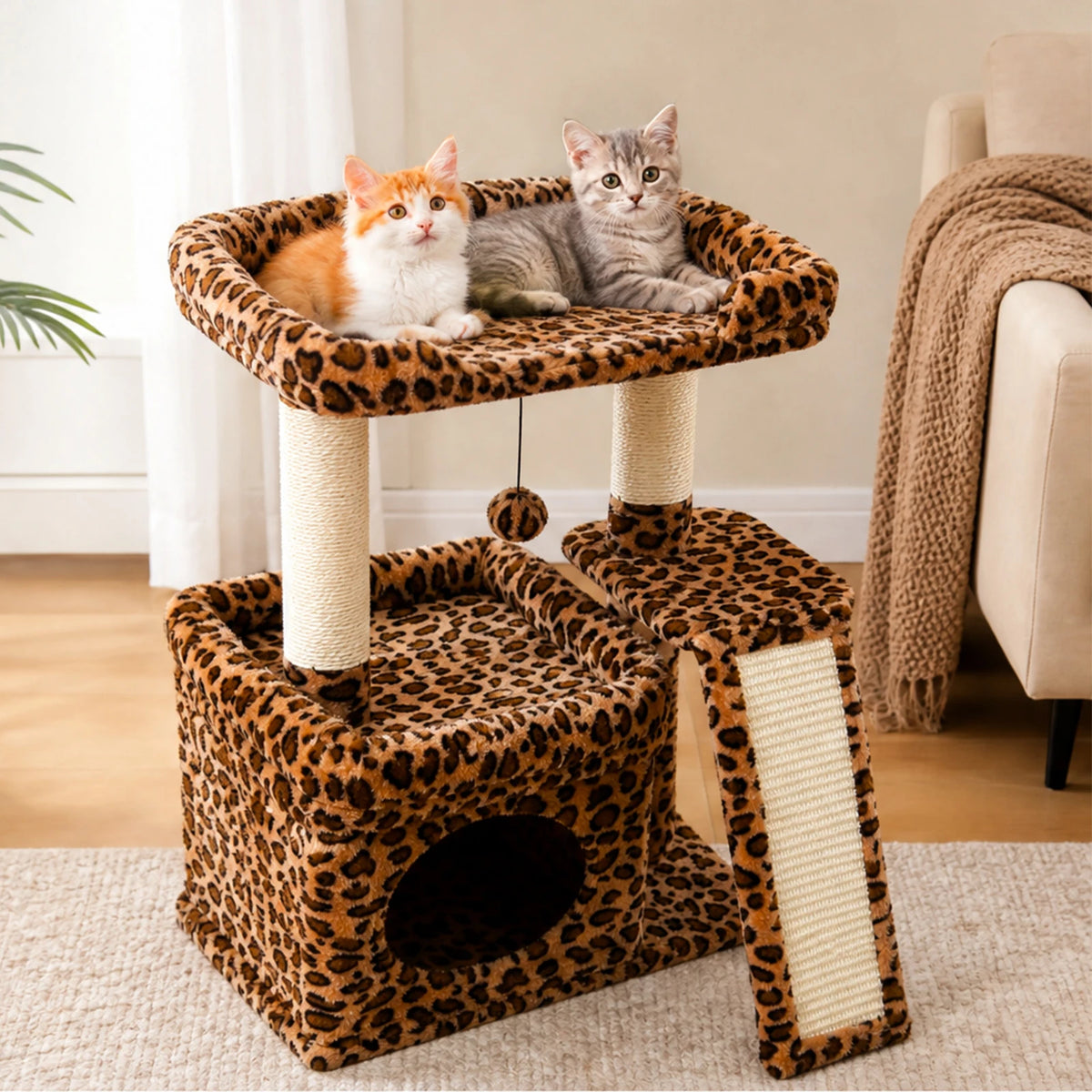 PAWZ Road Cat Tree With Sisal Scratching Post And Perch