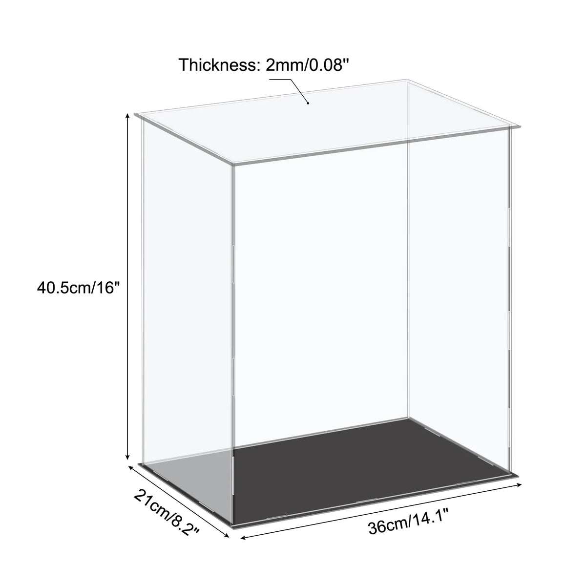 Acrylic Display Case for Collectibles Figures Dolls and Handicrafts