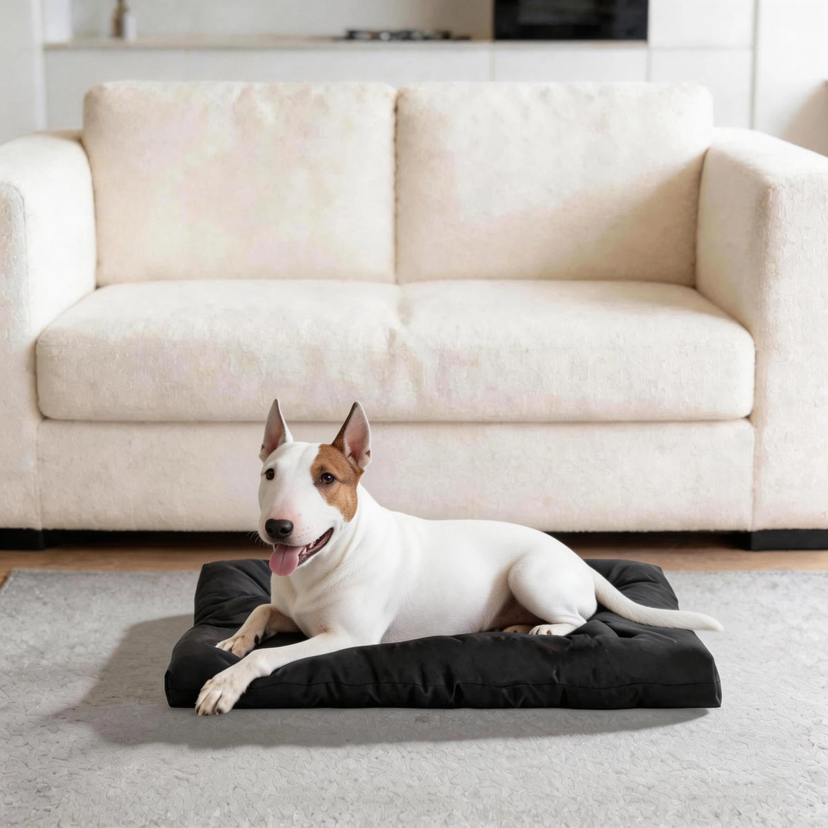 Indestructible Chew Proof Dog Bed With Waterproof Washable Mat