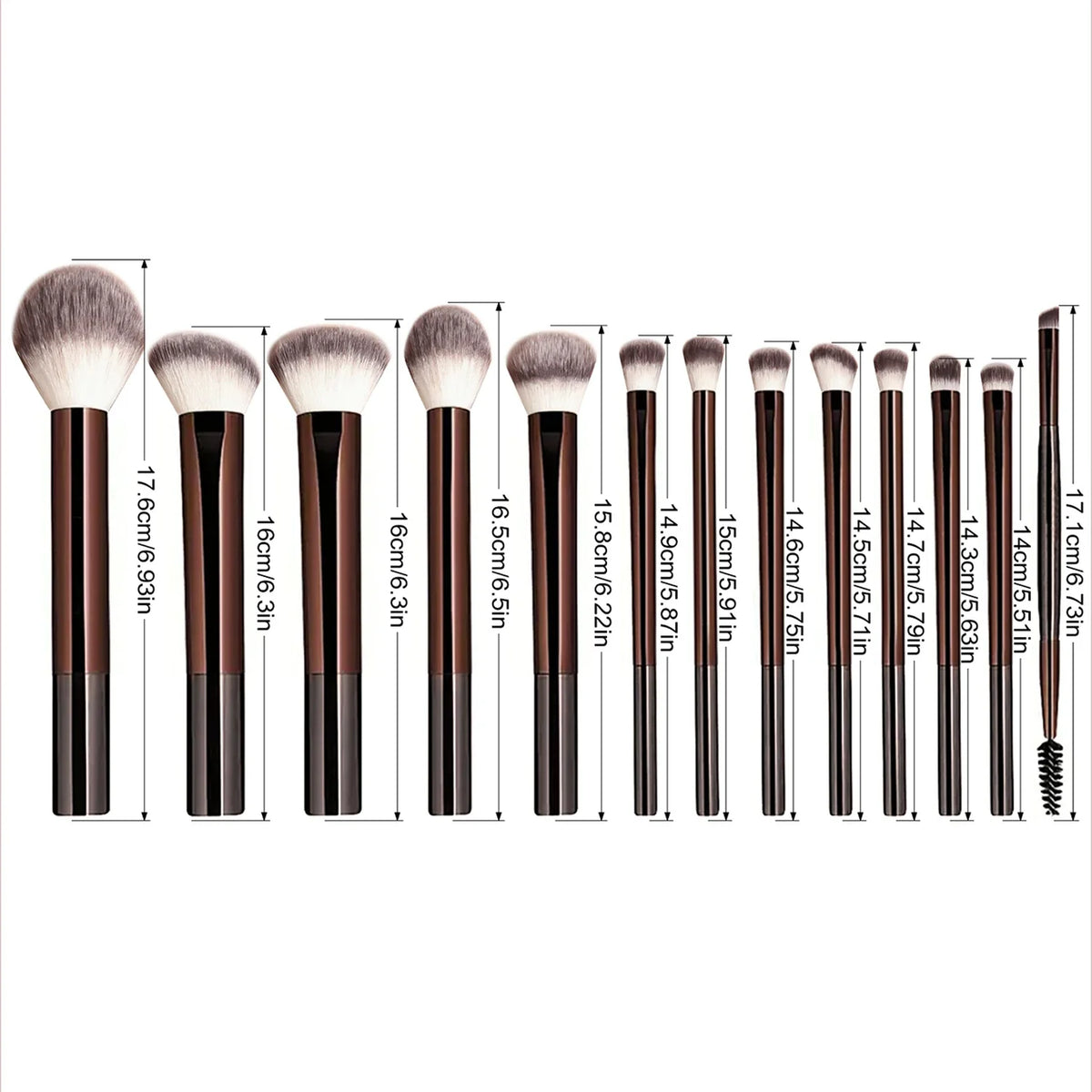 13 Pcs Soft Nylon Kabuki Makeup Brush Set For Foundation