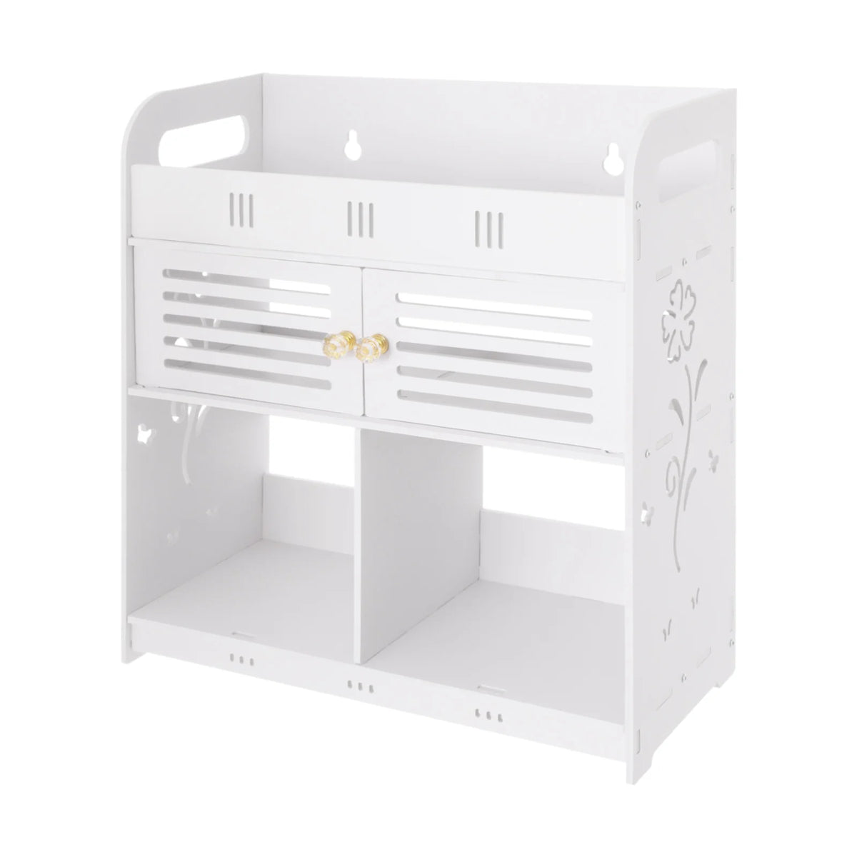 Bymaocar Wall Mounted Bathroom Storage Rack With Minimalist Design