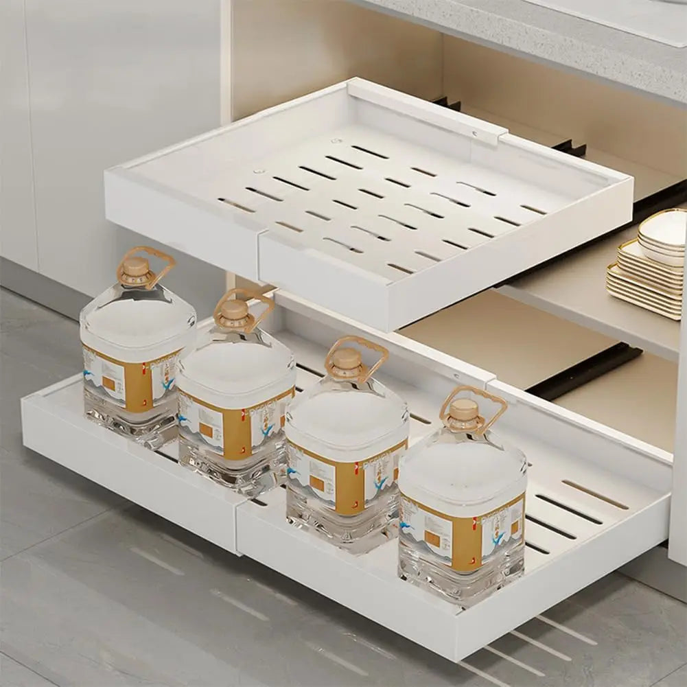 Garvee Stainless Steel Pull Out Cabinet Drawer Organizer