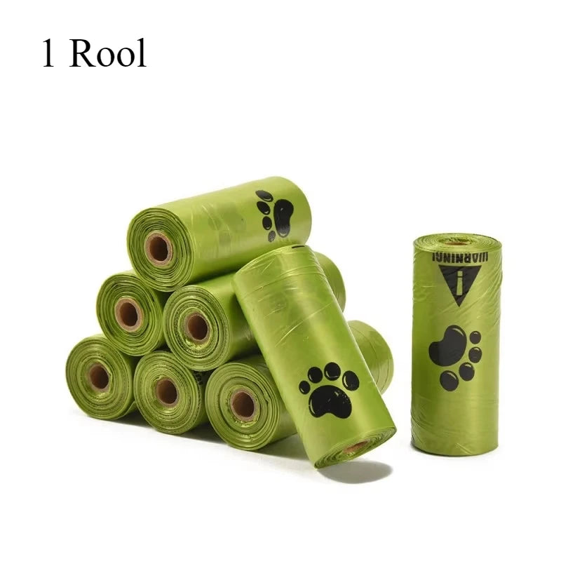 Extra Thick Leak Proof Paw Print Dog Waste Bags Ten Pack