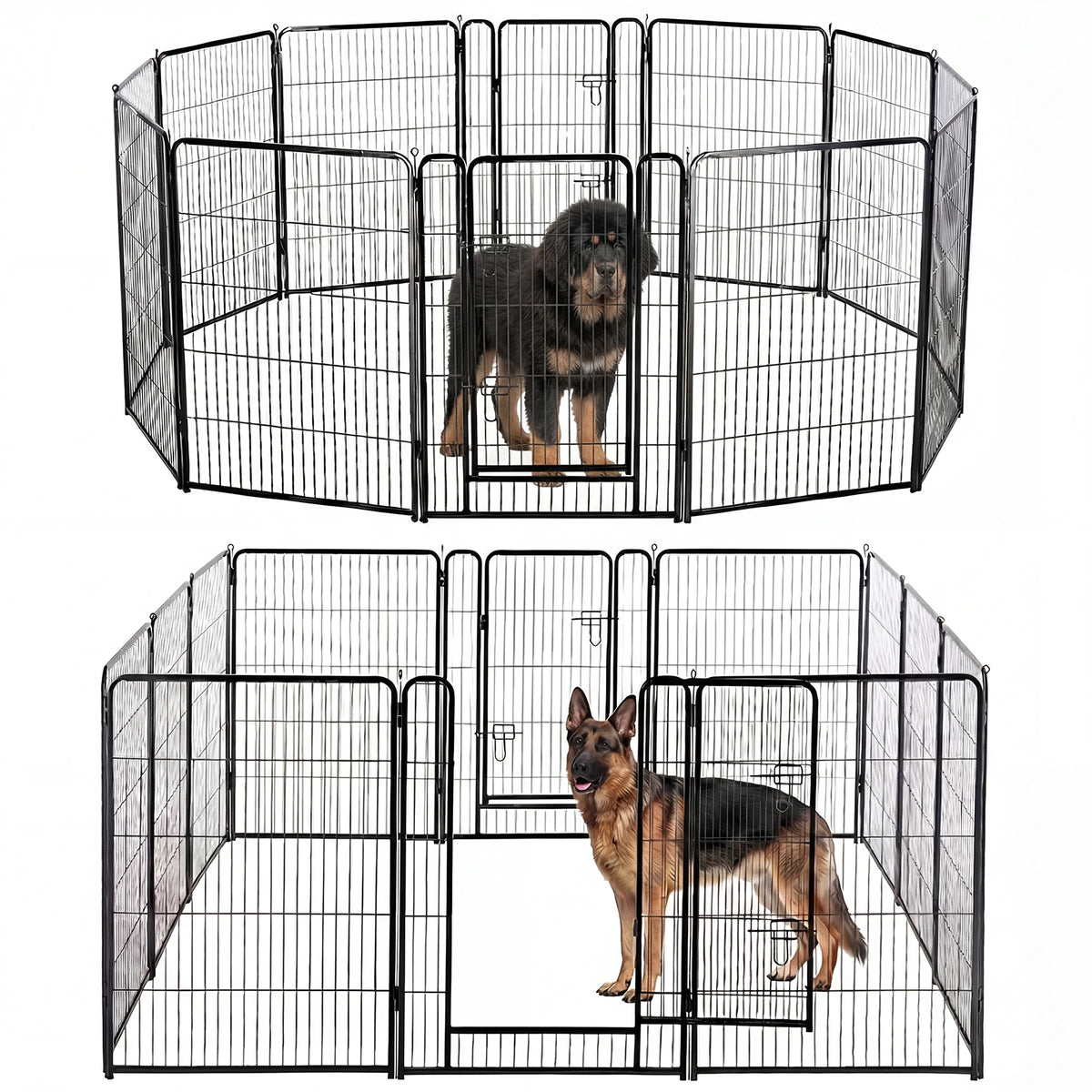 JHK Foldable Metal Dog Playpen for Indoor and Outdoor Exercise