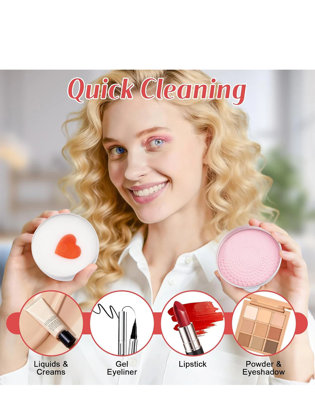 Yocity Natural Makeup Brush Cleaning Soap For Cosmetic Tools
