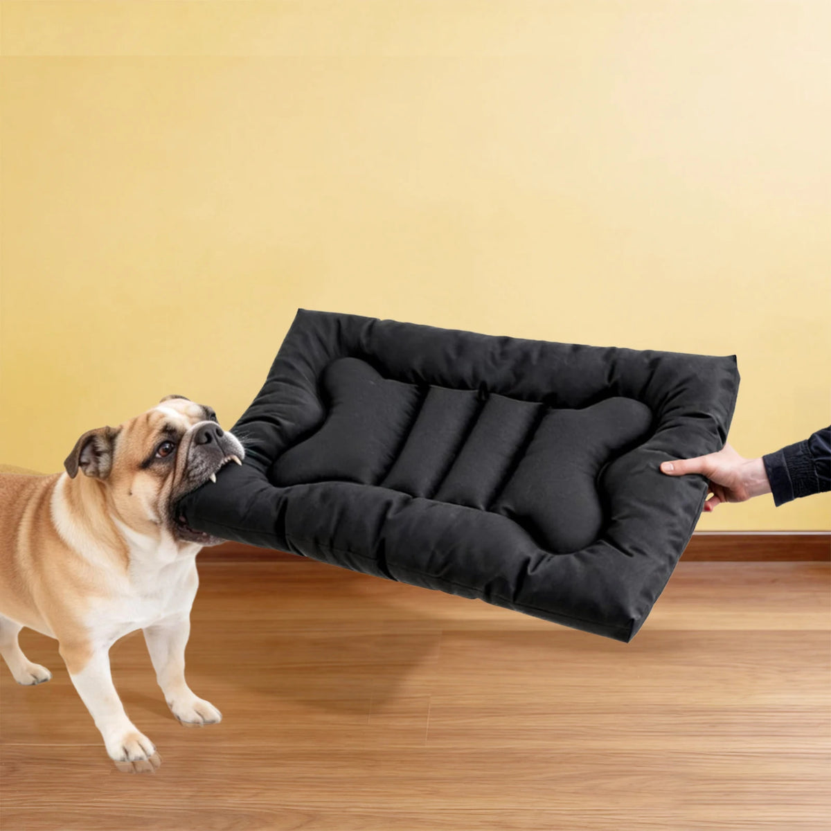 Indestructible Chew Proof Dog Bed With Waterproof Washable Mat