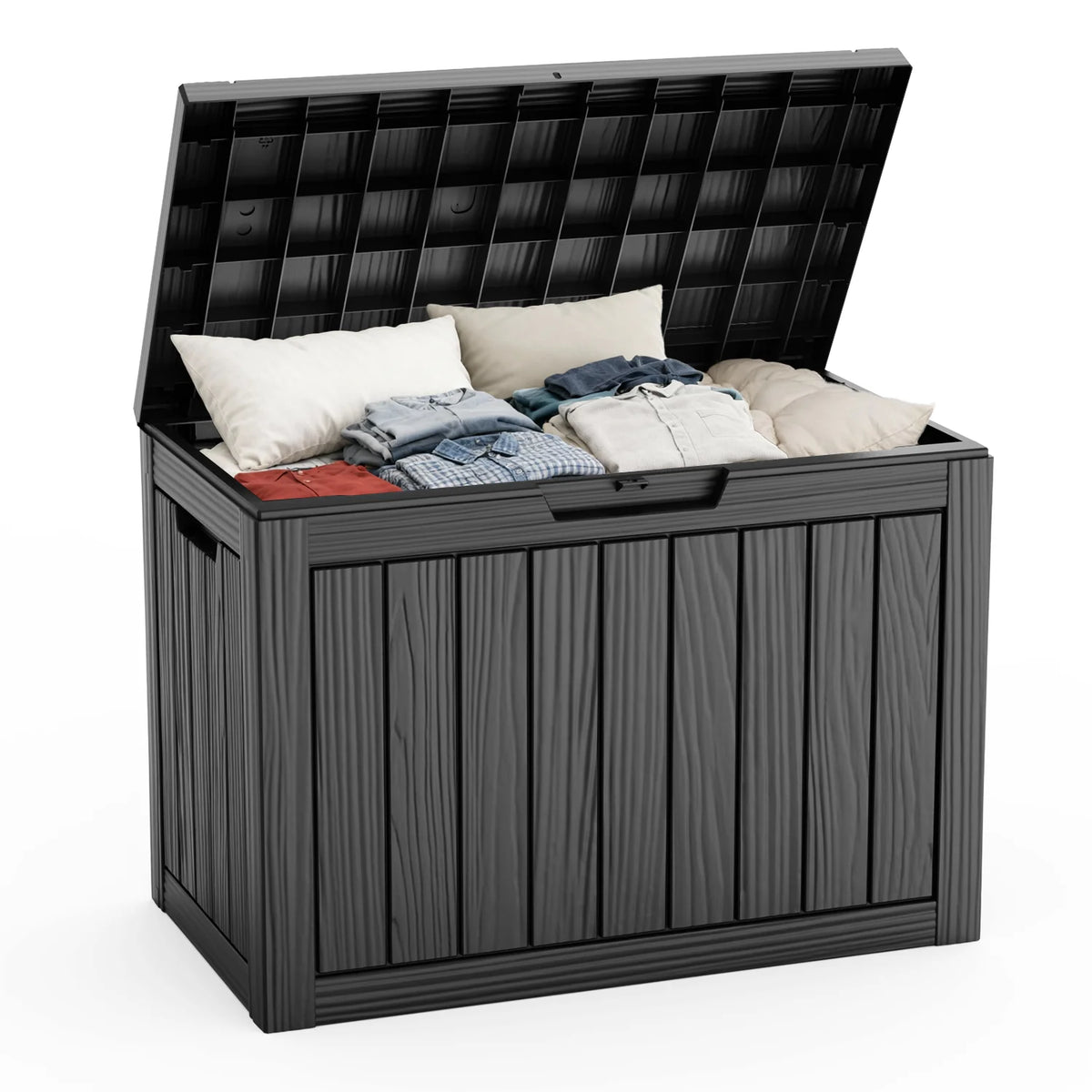 Lockable Resin Outdoor Storage Deck Box For Patio Furniture