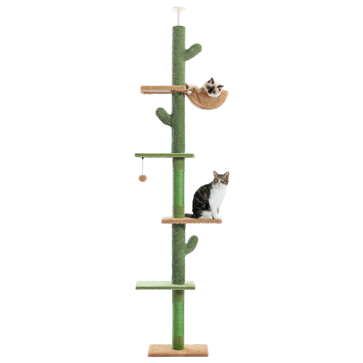 PAWZ Road 5 Tier Indoor Cat Climbing Tower With Hammock
