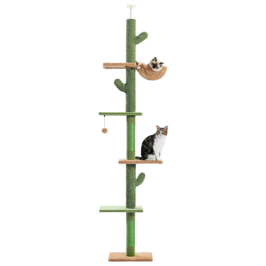 PAWZ Road 5 Tier Indoor Cat Climbing Tower With Hammock