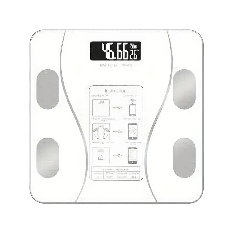 Smart Wireless Digital Body Fat Scale Bathroom Weight Composition Monitor