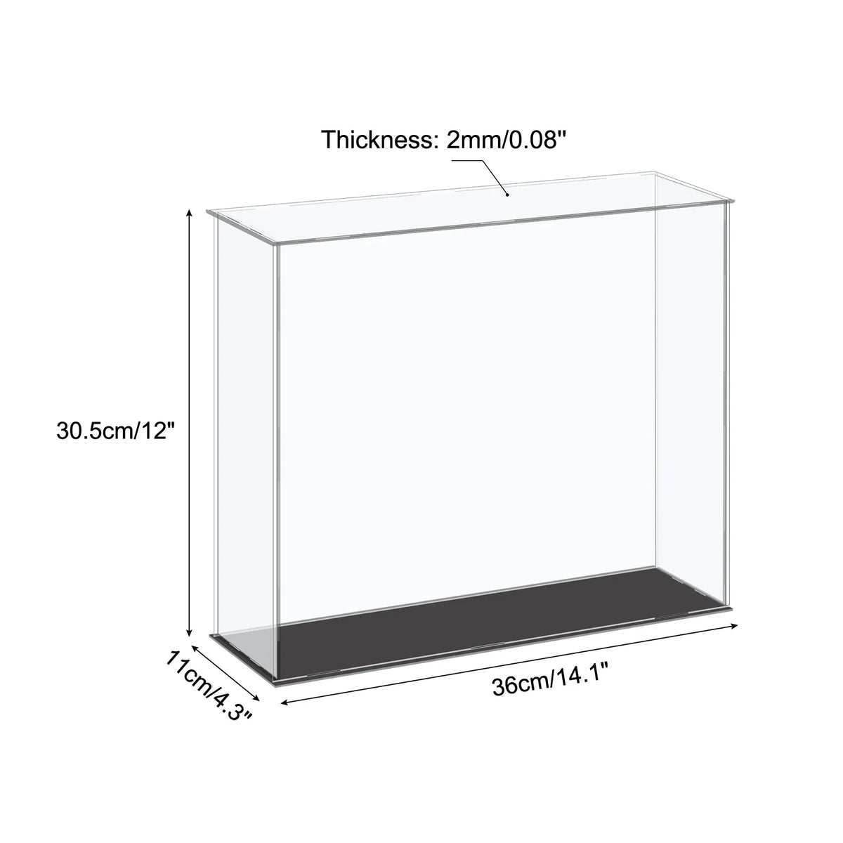 Acrylic Display Case for Collectibles Figures Dolls and Handicrafts