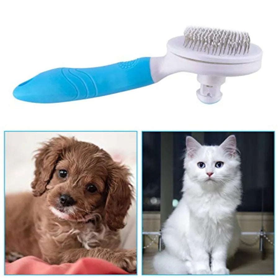 Self Cleaning Slicker Brush For Pet Grooming And Effective Deshedding